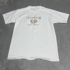 Vintage Anaheim California Shirt Adult Large Embroidered 90s Y2K Single Stitch